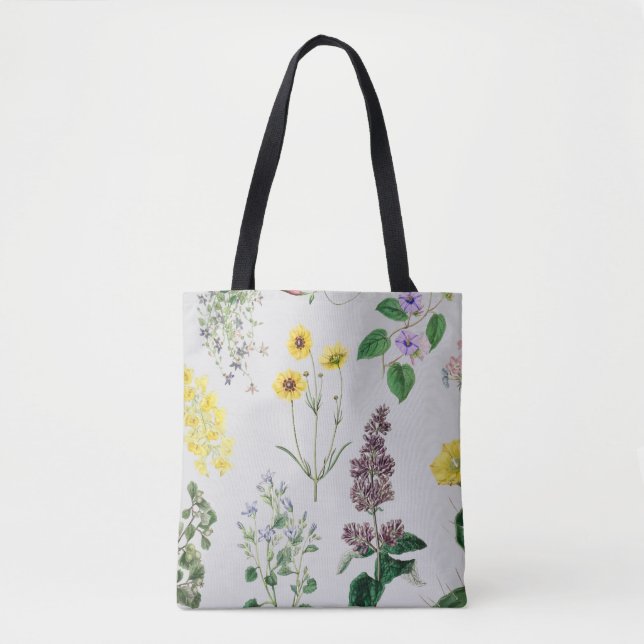 Vintage flower set tote bag (Front)