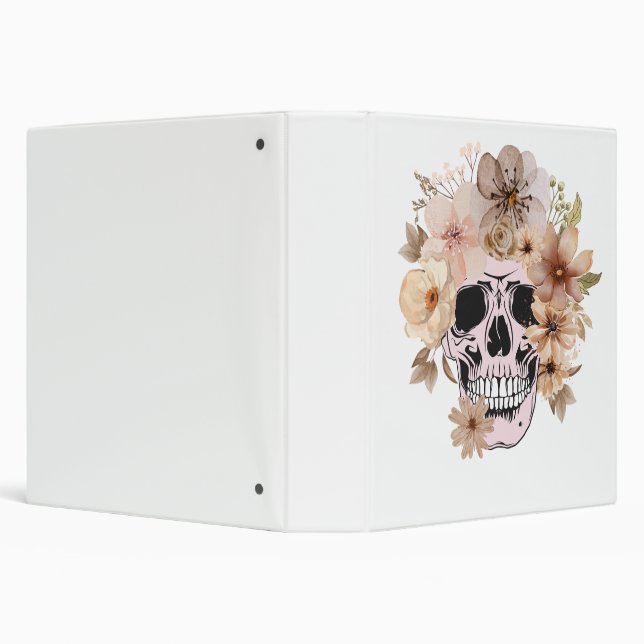 VINTAGE FLOWER SKULL BINDER (Background)
