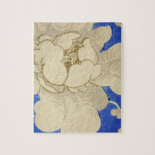 Vintage Flower Wallpaper Pattern  Jigsaw Puzzle