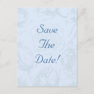 Vintage Flower Wedding Save The Date Announcement Postcard