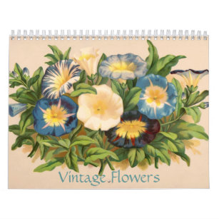 Vintage Flowers Calendar