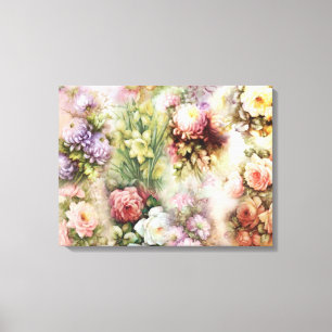 Vintage Flowers Canvas Print