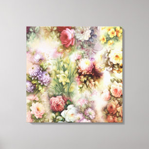 Vintage Flowers Canvas Print