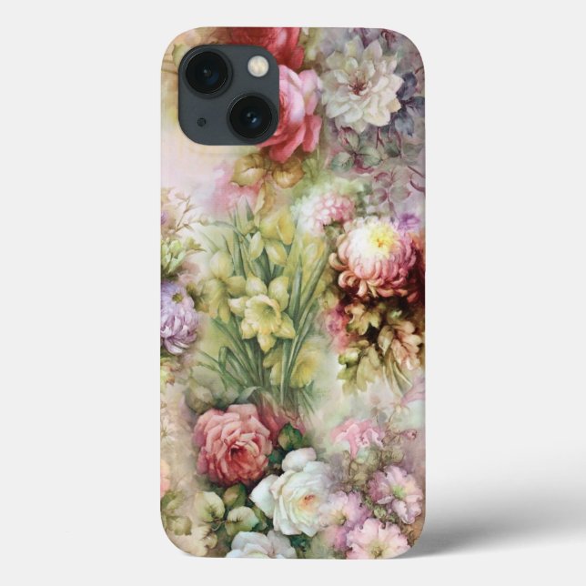 Vintage Flowers Case-Mate iPhone Case (Back)