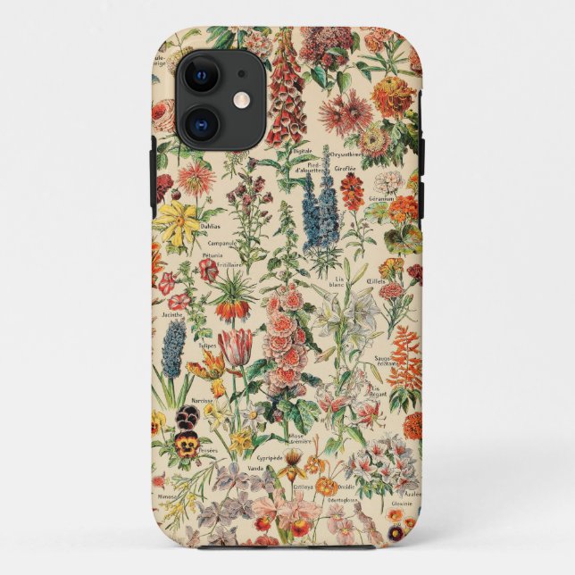 Vintage Flowers Case-Mate iPhone Case (Back)