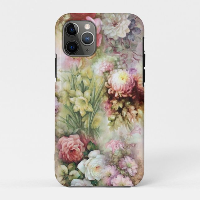 Vintage Flowers Case-Mate iPhone Case (Back)