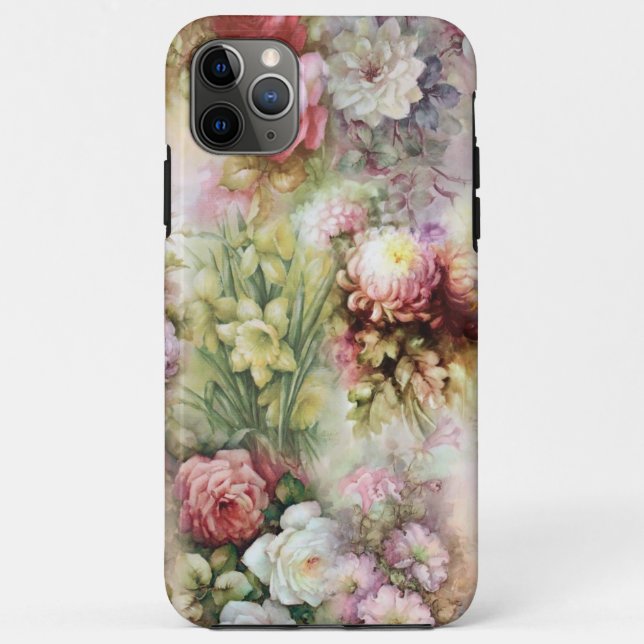 Vintage Flowers Case-Mate iPhone Case (Back)