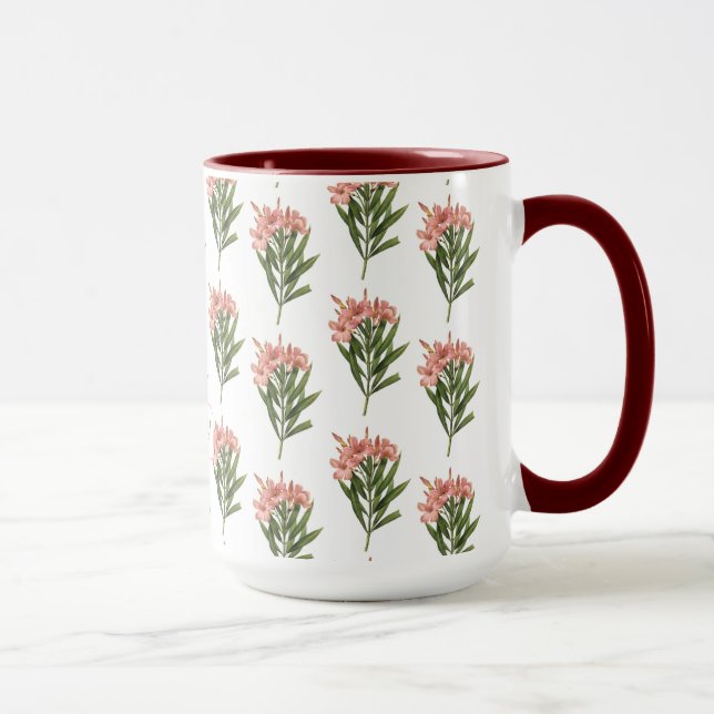 Vintage Flowers custom monogram mugs 3 (Right)