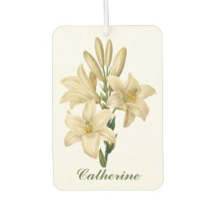 Vintage Flowers custom name air freshner 1 Freshener