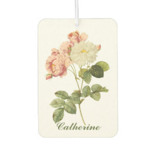 Vintage Flowers  custom name air freshner 2 Car Air Freshener