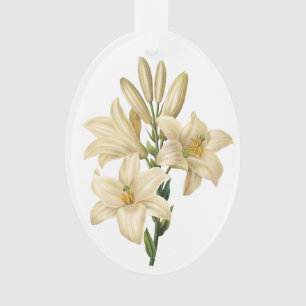 Vintage Flowers custom ornament 1 B