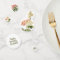 Vintage Flowers custom year & text table confetti