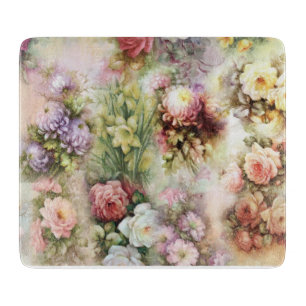 Vintage Flowers Cutting Board