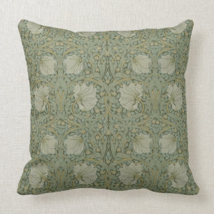Vintage Flowers Floral William Morris Pimpernel Throw Pillow