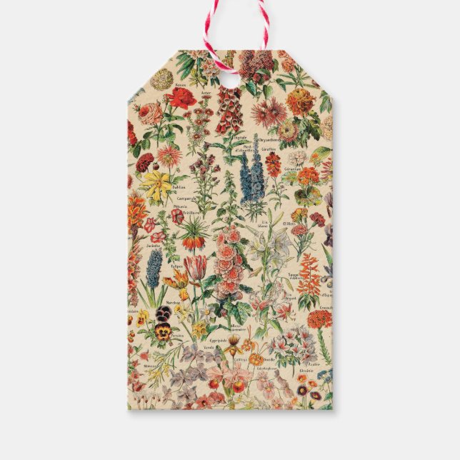 Vintage Flowers Gift Tags (Front)