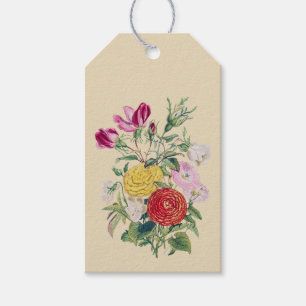Vintage Flowers III Gift Tags