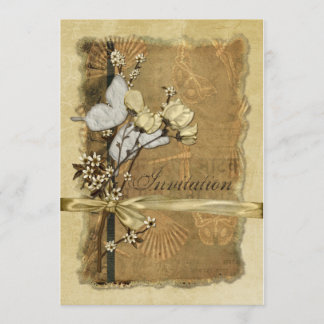 Vintage Flowers Invitation