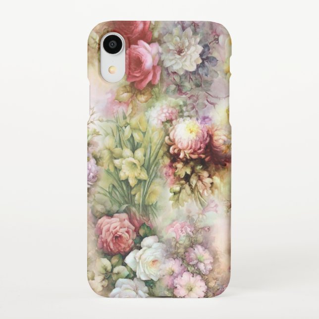 Vintage Flowers iPhone Case (Back)