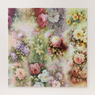 Vintage Flowers Jigsaw Puzzle