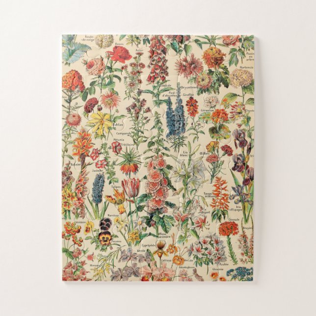 Vintage Flowers Jigsaw Puzzle (Vertical)