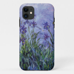 vintage flowers lilac-irises-1917 monet. iPhone 11 case