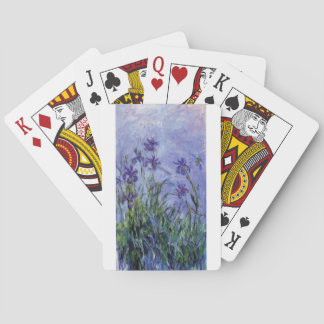 vintage flowers lilac-irises-1917 monet. playing cards