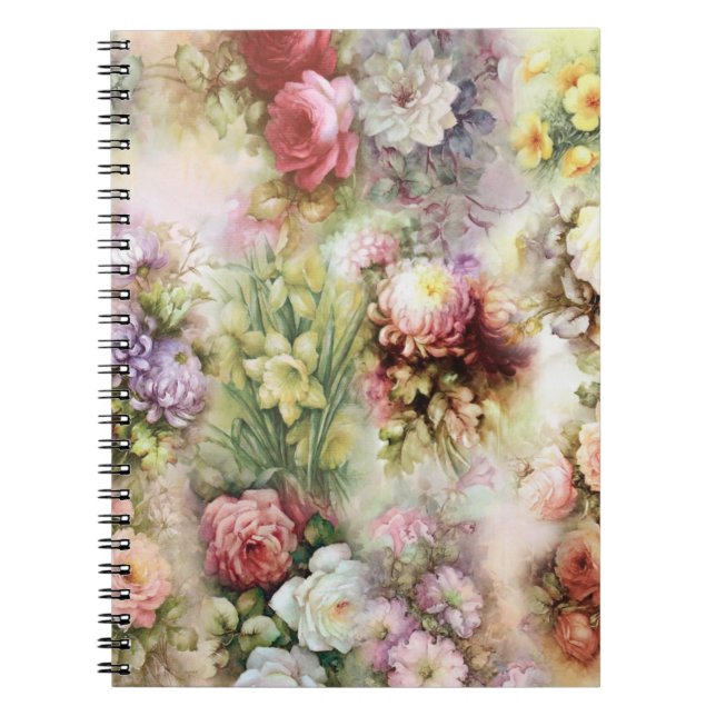 Vintage Flowers Notebook (Front)