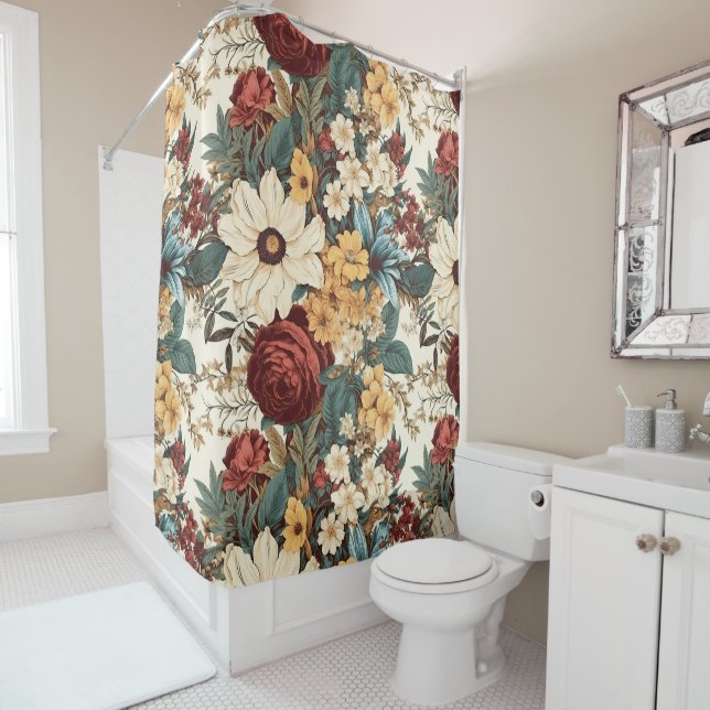 Vintage Flowers of Rose, Tulip, Lilies and Daisies (In Situ)