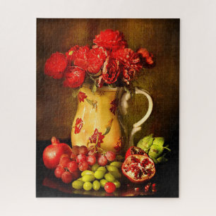 Vintage Flowers Oil Painting Puzzle
