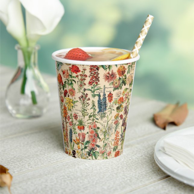 Vintage Flowers  Paper Cups (Insitu)