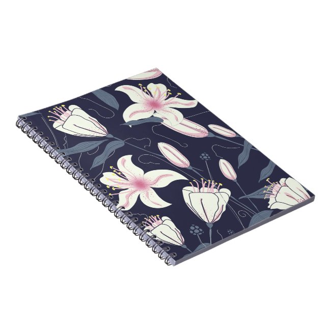 Vintage Flowers pattern Notebook (Right Side)