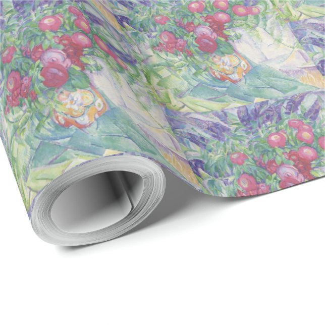 Vintage Flowers Peonies Anemones and Lupins Wrapping Paper (Roll Corner)