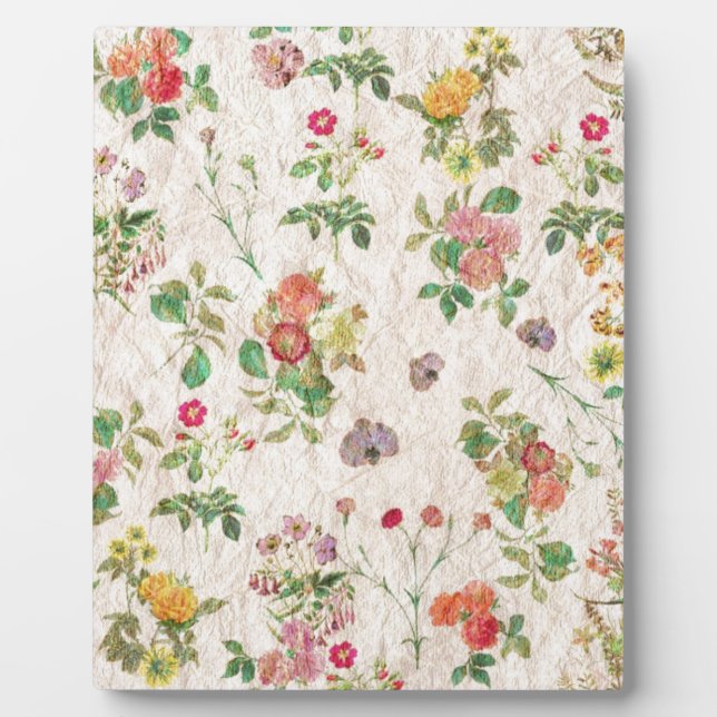 Vintage Flowers Plaque (Front)