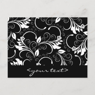 vintage flowers postcard