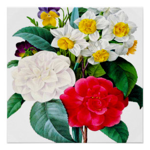 Vintage Flowers Poster