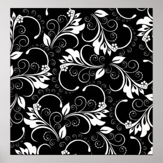 vintage flowers poster