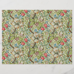 Vintage Flowers Scrapbook Paper