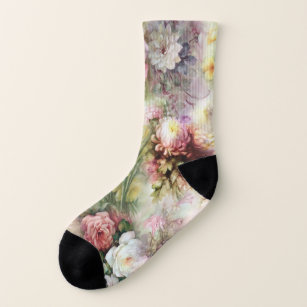 Vintage Flowers Socks