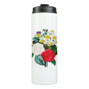 Vintage Flowers Thermal Tumbler