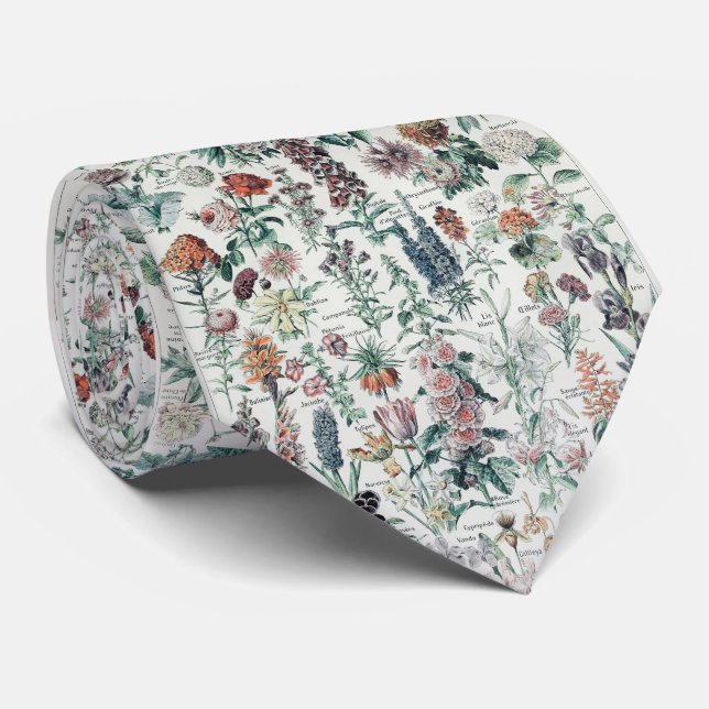 Vintage Flowers Tie (Rolled)
