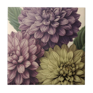 Vintage Flowers Tile