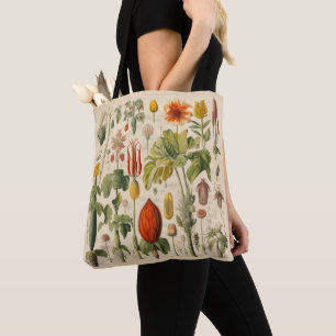 Vintage Flowers Tote Bag