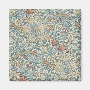 Vintage Flowers William Morris Golden Lily Magnet