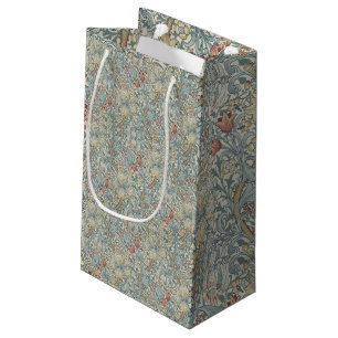 Vintage Flowers William Morris Golden Lily       Small Gift Bag