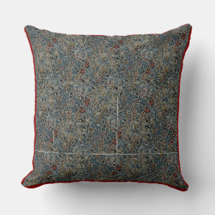 Vintage Flowers William Morris Golden Lily Throw Pillow