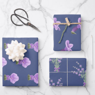 Vintage flowers wrapping paper