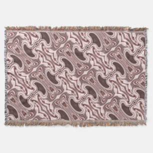 Vintage Fluid Victorian Mable Swirl Throw Blanket