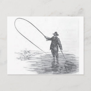 Vintage 1800s Angling Fly Fishing Flies Old Hooks Postcard