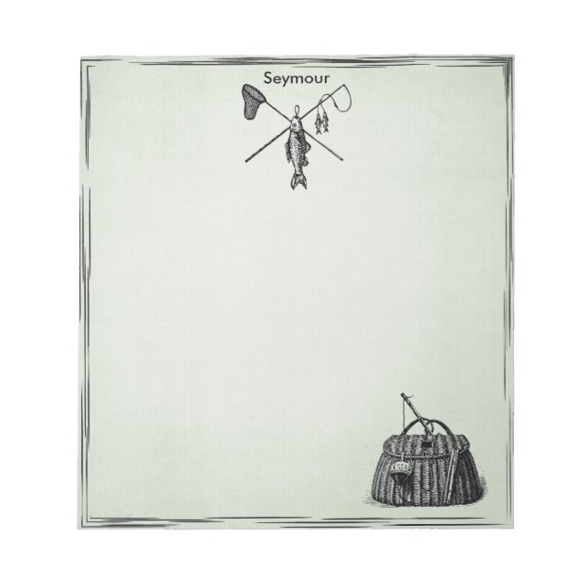 Vintage Fly Fishing Notepad (Front)