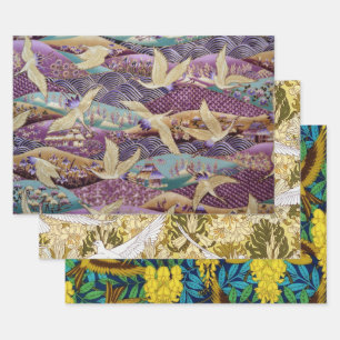 VINTAGE FLYING BIRDS  DECOUPAGE PRINTS  WRAPPING PAPER SHEET